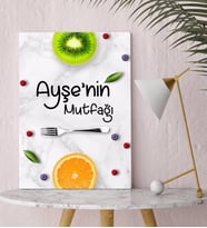 BK Gift Kişiye Özel Mutfak Konseptli Kanvas Tablo 30x50cm-10