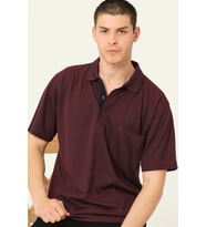 T0732 DEWBERRY ERKEK T-SHIRT-BORDO