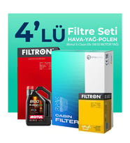 Filtron Volkswagen Touareg 3.0 Dizel Filtre Bakım Seti Motul Motor Yağlı (2012-2018) 4 Lü