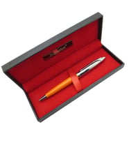 Signator® T528 Turuncu Krom Tükenmez Kalem  İsme Özel Kalem  Hediyelik Kalem (Karışık)