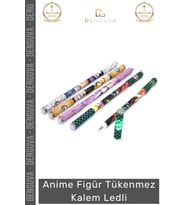#Kalem Anime Işıklı Hediye Koleksiyonluk Ofis Okul Kırtasiye Ergonomik Figür Tükenmez Kalem Ledli