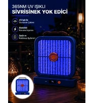Masaüstü Şarjlı Elektrikli Sinek Öldürücü UV Teknolojili Mavi Cihaz