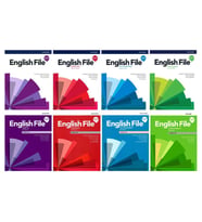English File 4th Edition Beginner + Elementary + Pre intermediate + intermediate   Student's Book With Online Practice + Workbook (Access Code VARDIR) ( 4 lü SET)