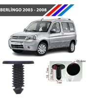 Berlingo Davlumbaz Döşeme Çok Amaçlı Klips 100Adetli Paket