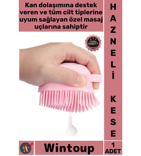#Kese Yumuşak Silikon Masaj Etkili Banyo Duş Jeli Şampuan Pratik Çok Amaçlı Hazneli Fırça Kese