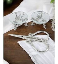 Bionda Cam Yüzük Yükselticisi ve Söz Makası Seti (Gümüş)