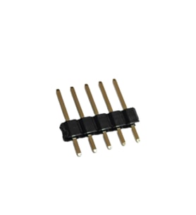 1x5 Header Erkek 10 Adet Siyah 2,54mm 180 Derece Black