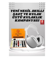 Mey İthalat® Kulak Üstü P9 Kablosuz Bluetooth Kulaklık ve 7 Kordonlu Akıllı Saat