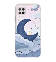 Huawei P40 Lite Uyumlu Sevimli Ayıcık Desenli Şeffaf Telefon Kılıfı