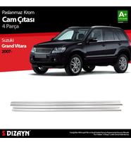 Suzuki Grand Uyumlu Vitara Krom Cam Çıtası 4 Parça. 2007 Üzeri