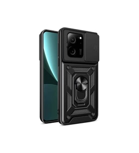 Xiaomi Mi 13T Pro Uyumlu Kılıf Magnetik Standlı Kamera Korumalı Zore Sürgülü Vega Kapak