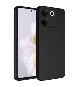 Microsonic Matte Silicone TECNO Camon 20 Pro 4G Kılıf Siyah