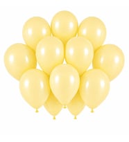 Fil Dişi Renk Lateks Pastel Balon (30 cm) - 12 Adet