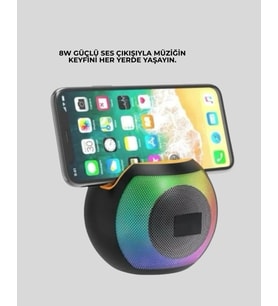 RGB Led Işıklı Güçlü Baslı Kablosuz Hoparlör Yeni Nesil