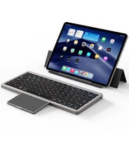 Dux Ducis Universal OK Series Kablosuz Bluetooth Klavye Touchpad Kılıf (Siyah)