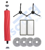 Roborock Q REVO PRO-S-MAXV Uyumlu 1 Ana Fırça 2 Yan Fırça 2 Filtre 4 Mop PKT-iasgf0000555