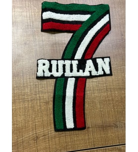 30X17, CM DOKUMA 7 RAKAMI APLİKE ARMA YAMA DİKİŞ HOBİ AKSESUARI