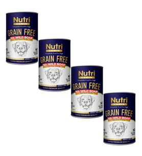 Nutri Canin 400Gr %92 Yaban Domuz Etli Tatlı Patatesli HipoAlerjenik Tahılsız 4Adet Yaş Köpek Maması