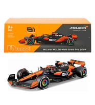 1:24 McLaren MCL38 Miami Grand Prix 2024 Formula 1 Yarış Arabası - 81-Oscar Piastri