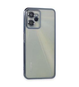 Realme C35 Kılıf Razer Lensli Silikon - Açık Mavi