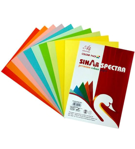 Sinar Spectra A4 Renkli Fotokopi Kağıdı 10 Renk 100'lü Paket