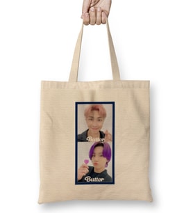 Pink Joon BTS Army BUTTER Bez Çanta Uzun Saplı