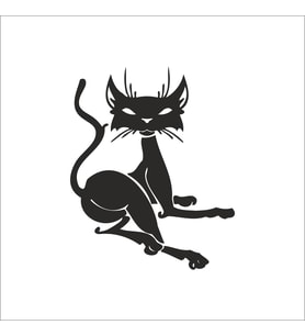 KEDİ FOLYO STİCKER 30cm Uzunluk (Karışık)
