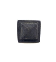 Antika Tarz Dekoratif Pirinç Flanşlı Piramit Kabara - 29 mm, Oksit