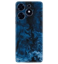 Tecno Spark 10 Pro Kılıf Silikon Desen Özel Seri Blue Zigzag 1687