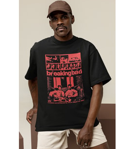 Tasarım Breaking Bad Efsane Dizi Baskılı Unisex Oversize Tişört