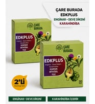 ÇareBurada EDKPLUS Enginar, Deve Dikeni ve Karahindiba İçeren Karışık Bitkisel Toz 30 Adet 2'li Set
