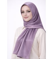 Mısırlı Eşarpları Taşlı Jan Jan Abiye Şal 75x190 cm (Lila)