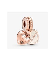 Sen Her Zaman Kalbimdesin Split Dangle Charm (Gümüş)