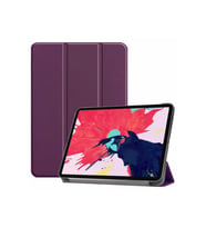 Apple iPad Pro 12.9 2021 5.Nesil Smart Cover Standlı Tablet Kılıf (Mor)