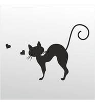 Folyo Sticker Kedi ADKPQUY654 30cm Uzunluk (Karışık)
