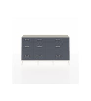 Arges Konsol 9 Çekmeceli  176x30x99 Antrasit-Aytaşı/Antrasit