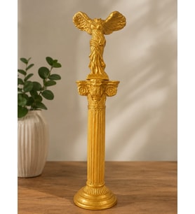 Antik Yunan Başsız Venüs Nike Heykeli & Sütun Heykeli Taş Döküm Antik Heykel Biblo 38 Cm