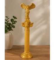 Antik Yunan Başsız Venüs Nike Heykeli & Sütun Heykeli Taş Döküm Antik Heykel Biblo 38 Cm