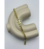 Vip Gold M Harf Taşlı Gurmet Bileklik - 26vipb37