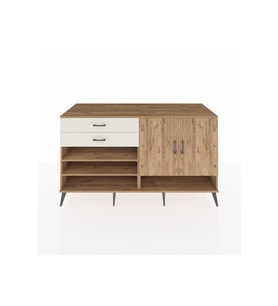 Kronos Konsol 4 Raflı 2 Çekmeceli 2 Kapaklı 176x59x99 Çam-Çam/Aytaşı