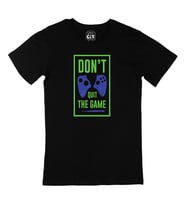 Yeşil Don't Quit The Game Siyah Tişört