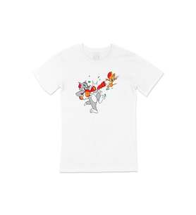 Tom and Jerry Tişört (Beyaz)