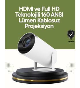 Hdmi Usb Girişli Uzun Ömürlü Ampullü Projeksiyon - Lisinya