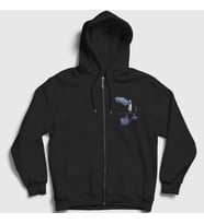 Presmono Unisex Siyah Keanu Reeves Film John Constantine Fermuarlı Kapüşonlu Sweatshirt 480690tt