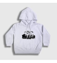 Presmono Unisex Çocuk Beyaz Band V2 30 Seconds To Mars Kapüşonlu Sweatshirt 375961tt