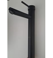 KERASUS PLATİNUM SERİSİ - ÇANAK LAVABO BATARYASI - 15 cm GAGALI - MAT SİYAH