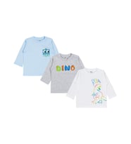 Civil Baby Dıno Baskılı 3'lü Set 6-18 Ay Sweatshirt - Standart 12-18 Ay