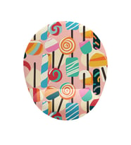 Candy Şeker Bilek Destekli Mouse Pad (Çok Renkli)