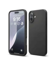 iPhone 16 Plus Kılıf Nano içi Kadife Silikon - Siyah