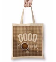 Coffee Good Morning Bez Çanta Uzun Saplı